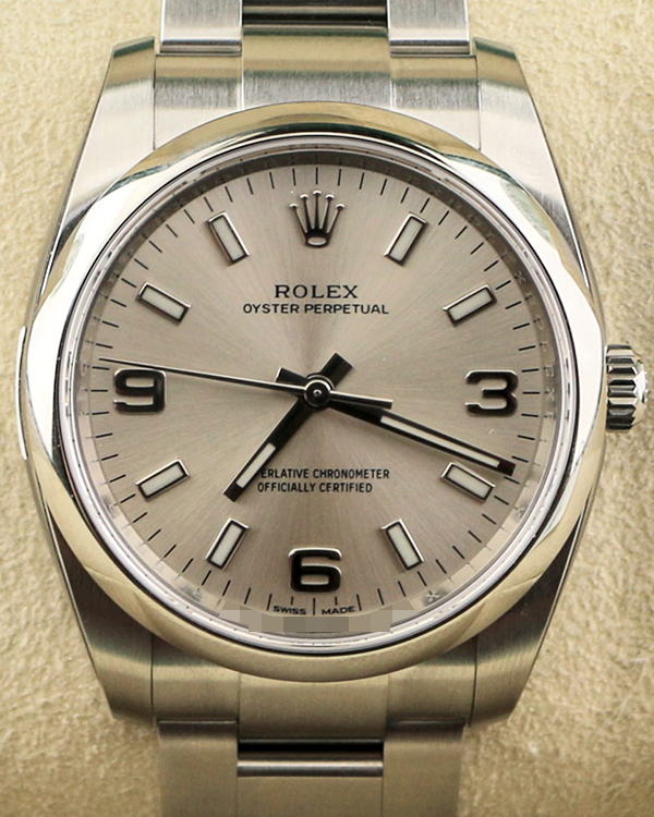 2020 Rolex Oyster Perpetual 34MM Silver Dial Oyster Bracelet (114200)