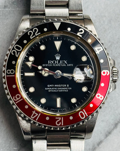 Rolex GMT-Master "Coke" II 40MM Black Dial Oyster Bracelet (16710)