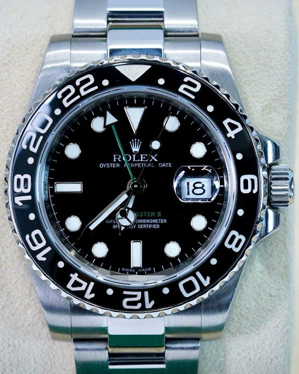 Rolex GMT-Master II 40MM Black Dial Oyster Bracelet (116710LN)