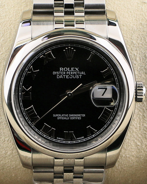 Rolex Datejust 36MM Black Dial Jubilee Bracelet (116200)