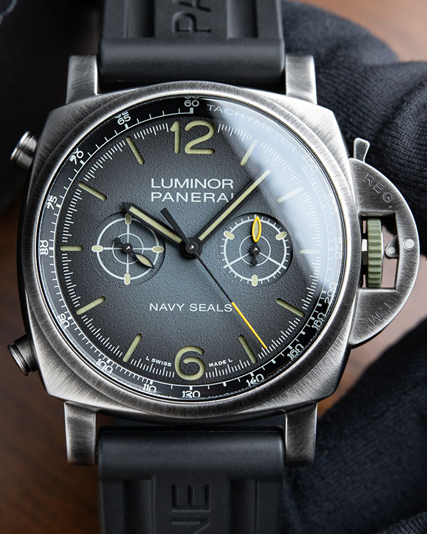 2024 Panerai Luminor Navy Seals Chronograph L.E. 44MM Grey Dial Rubber Strap (PAM01409)