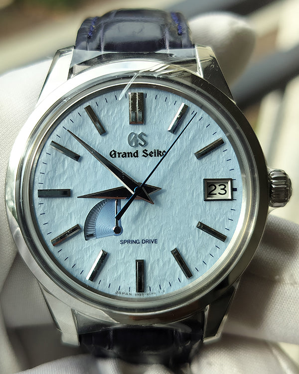 2024 Grand Seiko Elegance Collection "Snowflake" 40.2MM Blue Dial Leather Strap (SBGA407G)