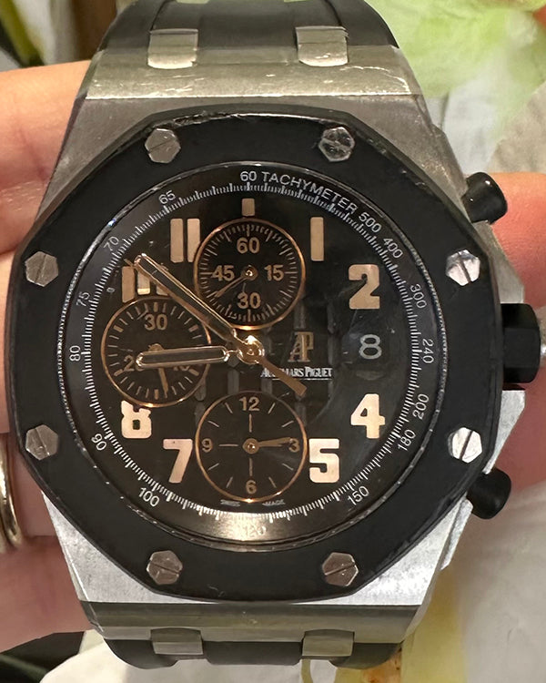 Audemars Piguet Royal Oak Offshore Chronograph "57th Street Boutique" 42MM Black Dial Rubber Strap (26298SK)