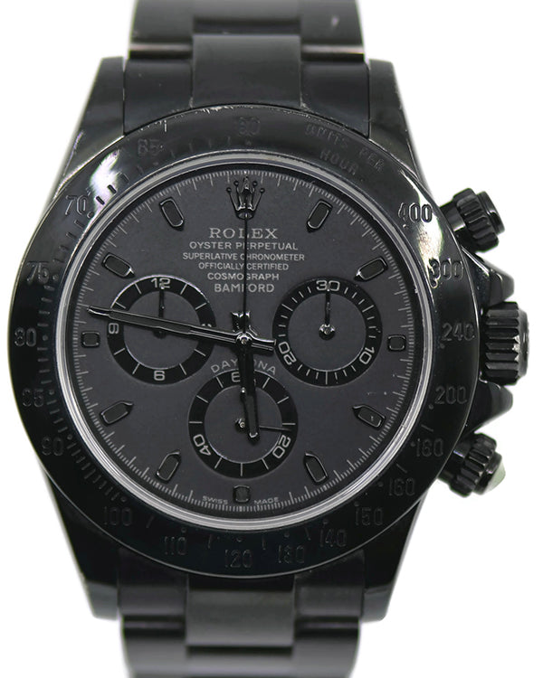 Rolex Cosmograph Daytona Bamford Customized 40MM Black Dial Oyster Bracelet (116520)