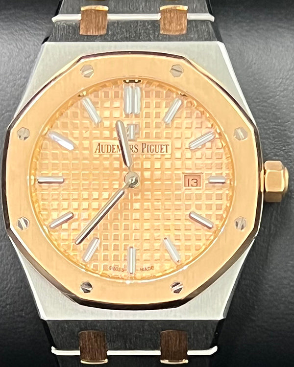 Audemars Piguet Royal Oak Lady 33MM Quartz Gold Dial Two-Tone Bracelet (67650SR.OO.1261SR.01)