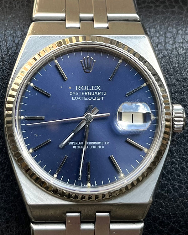 Rolex Datejust Oysterquartz 36MM Quartz Blue Dial Oysterquartz Bracelet (17014)