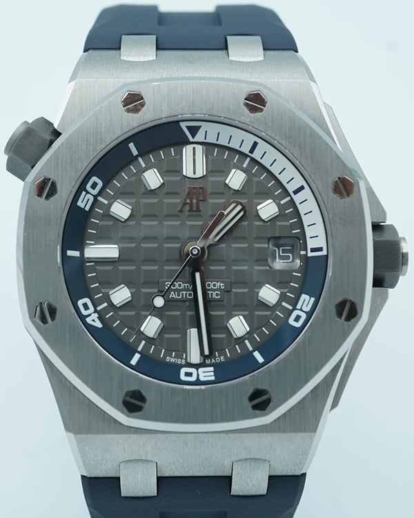 2024 Audemars Piguet Royal Oak Offshore Diver 42MM Grey Dial Rubber Strap (15720ST.OO.A009CA.01)