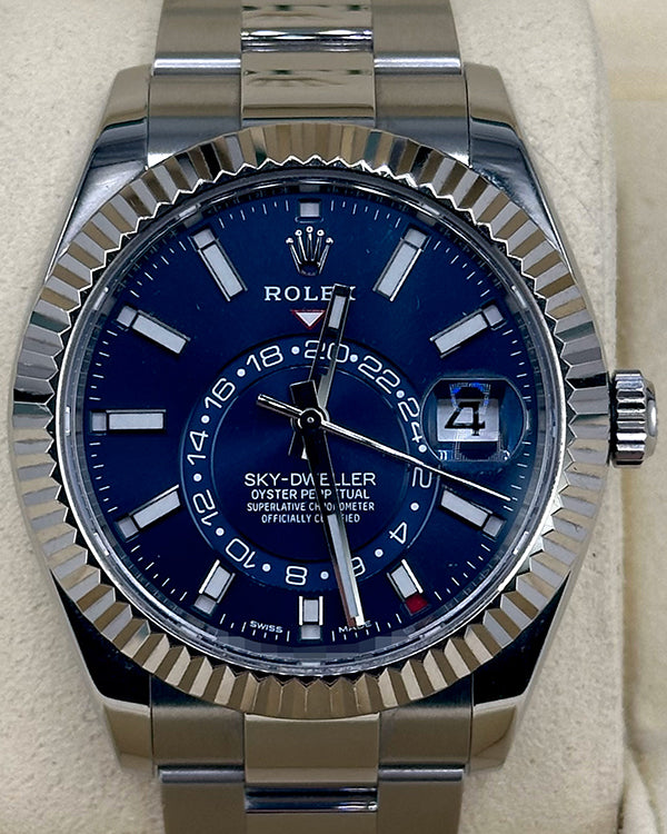 2022 Rolex Sky-Dweller 42MM Blue Dial Oyster Bracelet (326934)