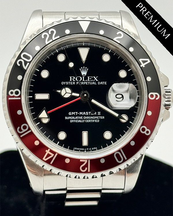 No Reserve - 1991 (X serial) Rolex GMT-Master II "Coke" 40MM Black Dial Steel Bracelet (16710)