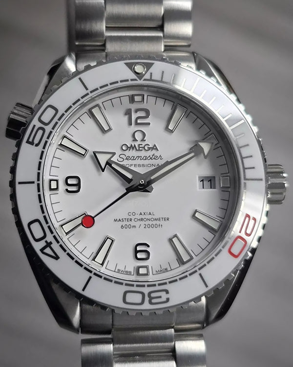 2019 Omega Seamaster Planet Ocean 600M "Tokyo 2020" L.E. 39.5MM White Dial Steel Bracelet (522.33.40.20.04.001)