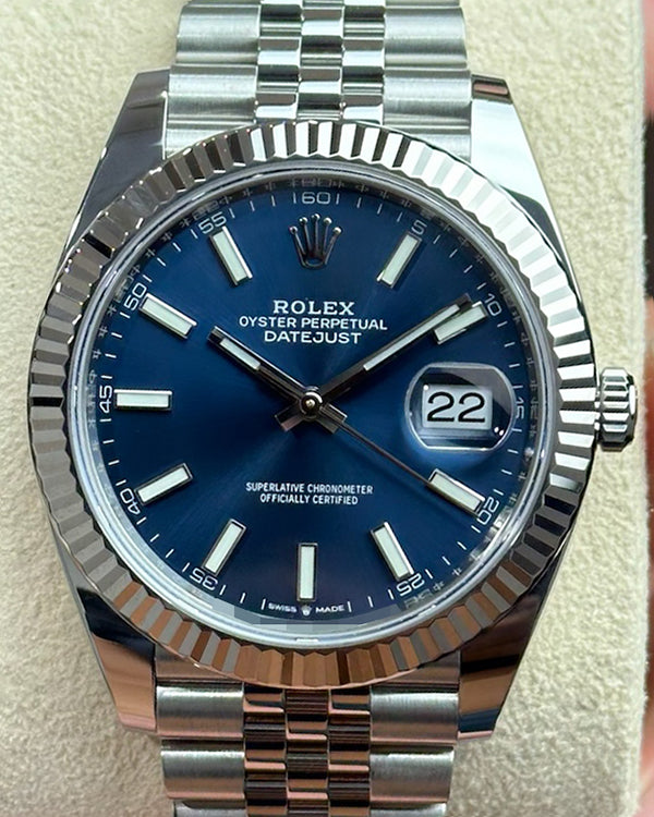 Rolex Datejust 41MM Blue Dial Jubilee Bracelet (126334)