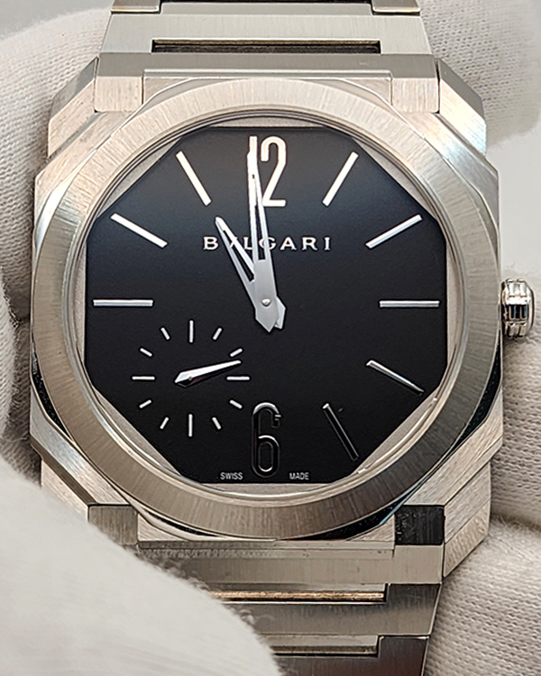 2020 Bvlgari Octo Finissimo 40MM Black Dial Steel Bracelet (103297)