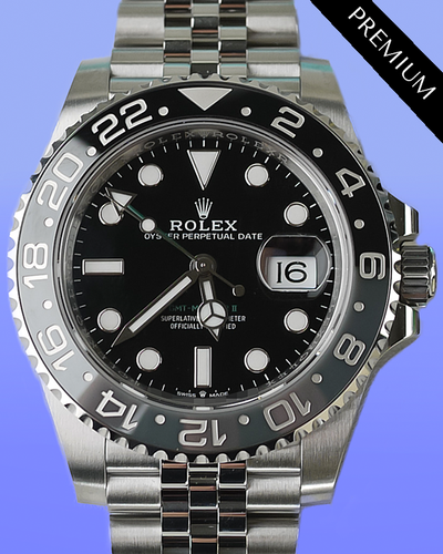 2024 Rolex GMT-Master II "Bruce Wayne" 40MM Black Dial Jubilee Bracelet (126710GRNR)