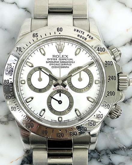 Rolex Cosmograph Daytona 40MM White Dial Oyster Bracelet (116520)