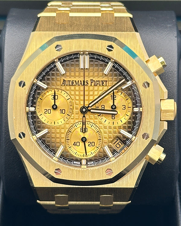 2024 Audemars Piguet Royal Oak Chronograph 41MM Champagne Dial Yellow Gold Bracelet (26240BA.GG.1324BA.01)