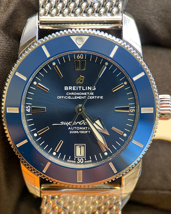 Breitling Superocean Heritage II 42MM Blue Dial Steel Bracelet (AB2010)