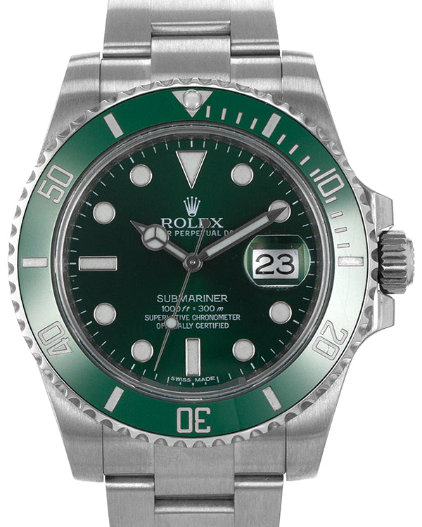 Rolex Submariner Date “Hulk” 40MM Green Dial Oyster Bracelet (116610LV)