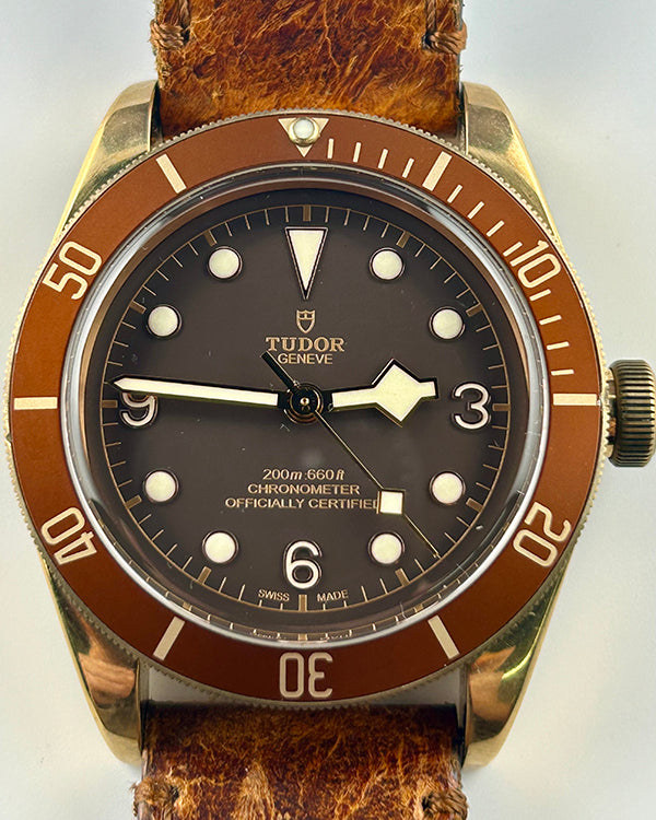 Tudor Black Bay Bronze 43MM Brown Dial Leather Strap (79250B)