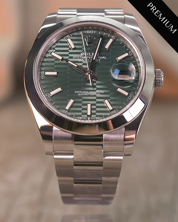 2023 Rolex Datejust 41MM Mint Green Dial Oyster Bracelet (126300)