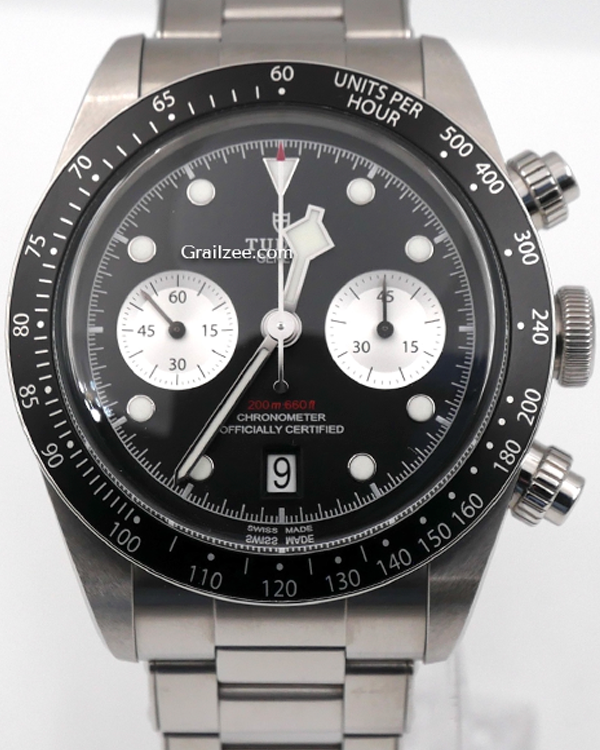 2021 Tudor Black Bay Chrono 41MM Black Dial Steel Bracelet (79360N)