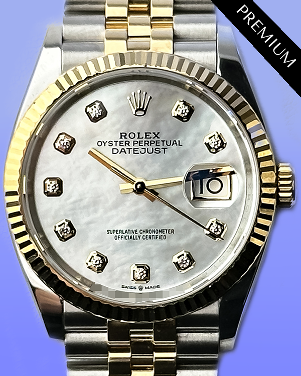 Rolex Datejust 36MM Mother of Pearl Dial Two-Tone Jubilee Bracelet (126233)