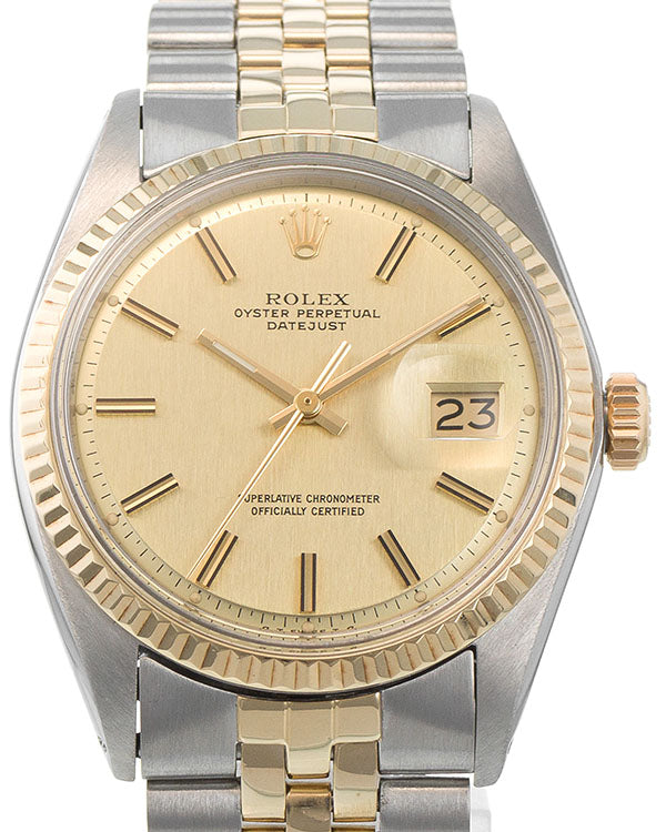 Rolex Datejust 36MM Champagne Dial Two-Tone Jubilee Bracelet (1601)