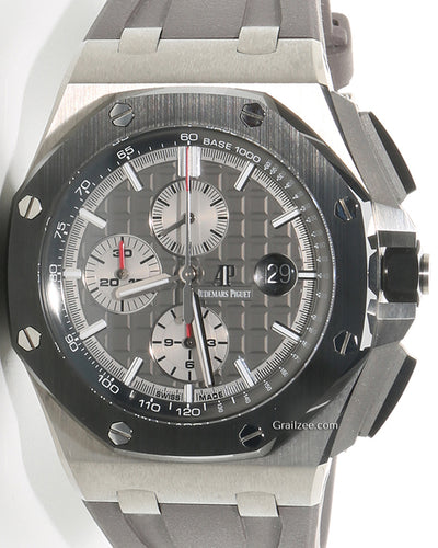 Audemars Piguet Royal Oak Offshore 44MM Grey Dial Rubber Strap (26400IO.OO.A004CA.01)