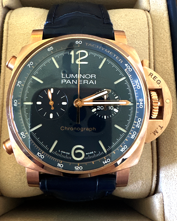 Panerai Luminor Marina 44MM Blue Dial Leather Strap (PAM01111)