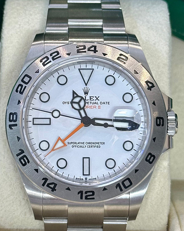 2022 Rolex Explorer II "Polar" 42MM White Dial Oyster Bracelet (226570)