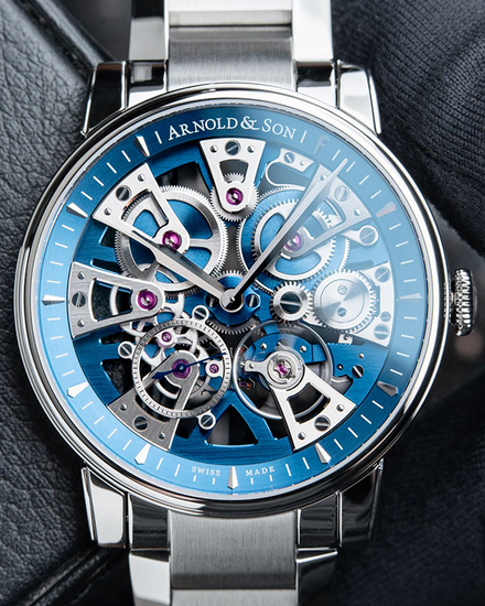 2024 Arnold & Son Nebula 41.5MM Blue Dial Steel Bracelet (1NEAS.U02A.S134D)