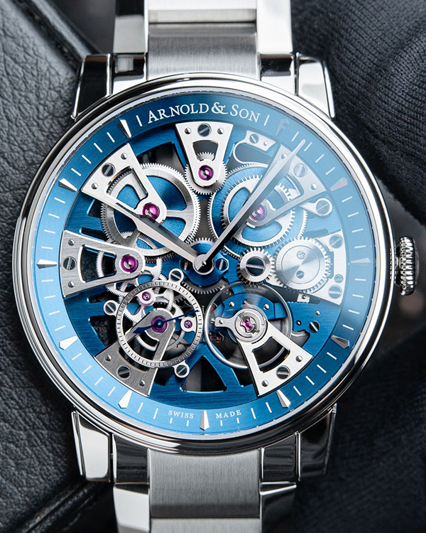 2024 Arnold & Son Nebula 41.5MM Blue Dial Steel Bracelet (1NEAS.U02A.S134D)