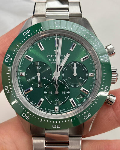 2024 Zenith Chronomaster Sport Yoshida S.E. 41MM Green Dial Steel Bracelet (03.3107.3600/56.M3100)