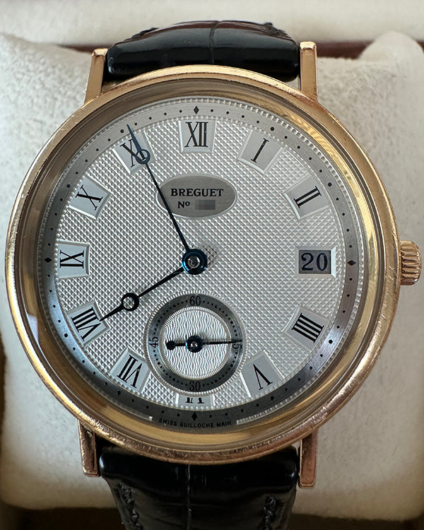 Breguet Classique 34.5MM Silver Dial Leather Strap (5920BA/15/984)