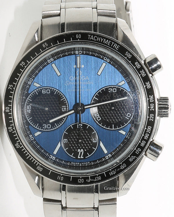 2016 Omega Speedmaster Racing 40MM Blue Dial Steel Bracelet (326.30.40.50.03.001)