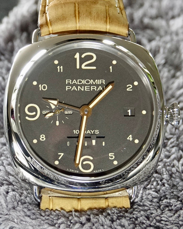 Panerai Radiomir 10 Days L.E. 47MM Brown Dial Aftermarket Leather Strap (PAM00391)