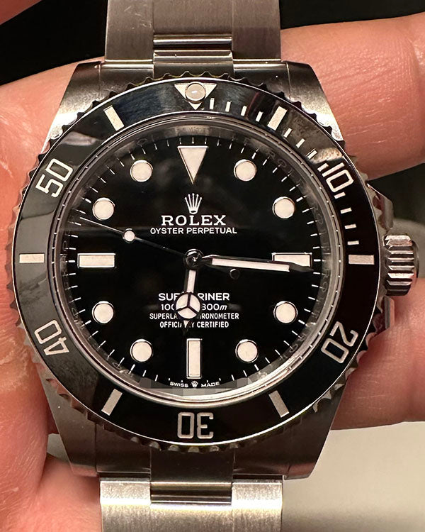 2024 Rolex Submariner No Date 41MM Black Dial Oyster Bracelet (124060)