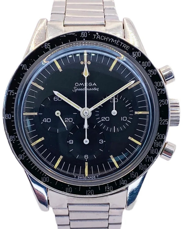 1966 Omega Speedmaster Professional Moonwatch ST "Ed White" 40MM Black Dial Steel Bracelet (105.003)