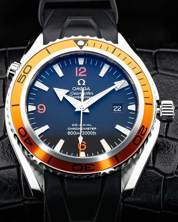 2011 Omega Seamaster Planet Ocean 45MM Black Dial Rubber Strap (2208.50.00)