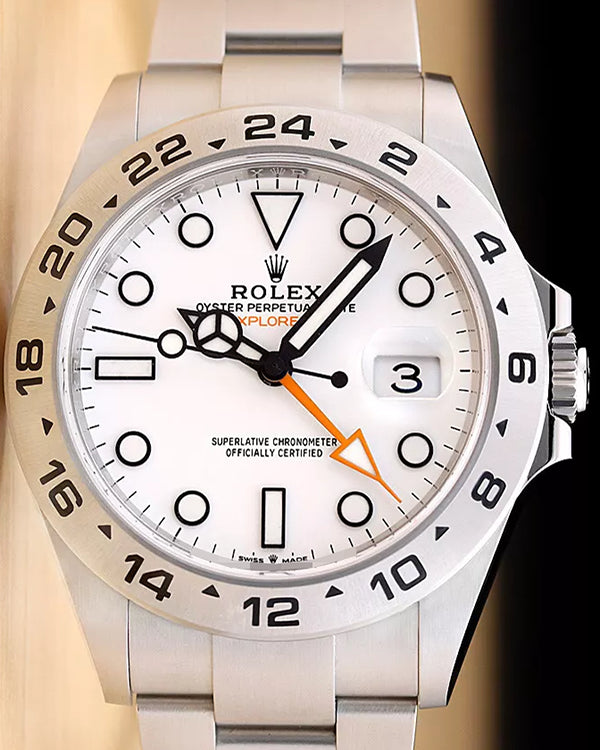 2023 Rolex Explorer II "Polar" 42MM White Dial Oyster Bracelet (226570)