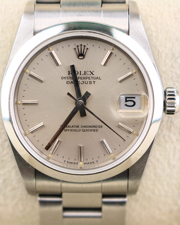 2001 (K Serial) Rolex Datejust 31MM Silver Dial Oyster Bracelet (78240)