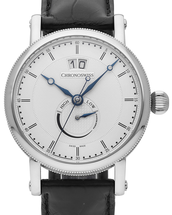 2024 Chronoswiss Sirius Big Date 40MM Silver Dial Leather Strap (CH-3523.1)