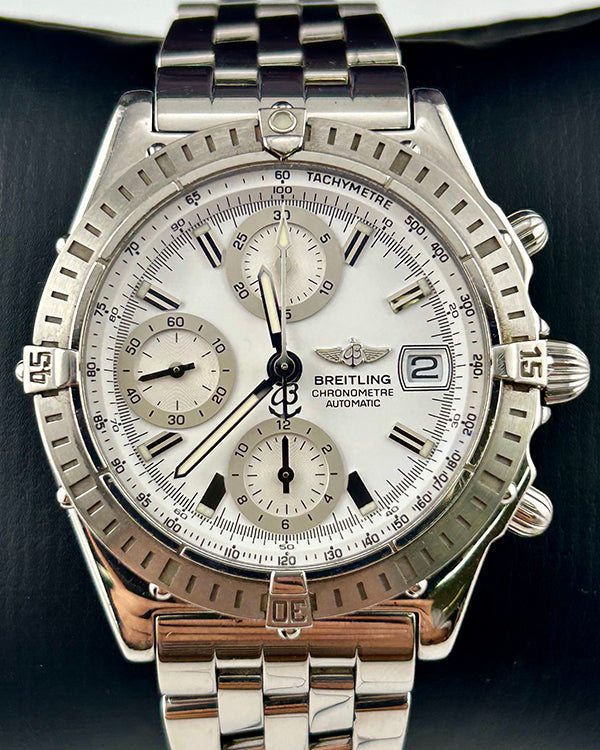 2005 Breitling Chronomat 40MM White Dial Steel Bracelet (A13352)