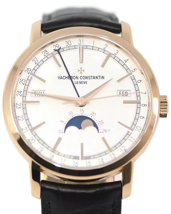 2022 Vacheron Constantin Traditionnelle 41MM Silver Dial Leather Strap (4010T/000R-B344)