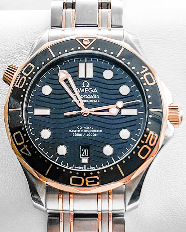 2020 Omega Seamaster Diver 300M 42MM Black Dial Two-tone Bracelet (210.20.42.20.01.001)