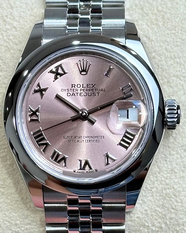 Rolex Lady-Datejust 28MM Pink Dial Jubilee Bracelet (279160)