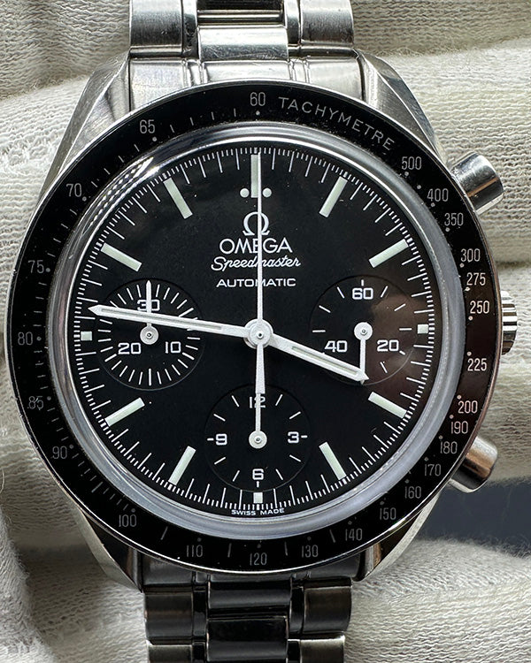 2010 Omega Speedmaster Reduced 39MM Black Dial Steel Bracelet (3539.50.00)