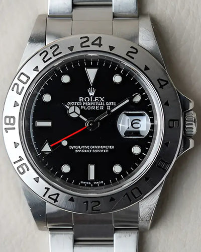 1999 Rolex Explorer II 40MM Black Dial Oyster Bracelet (16570)