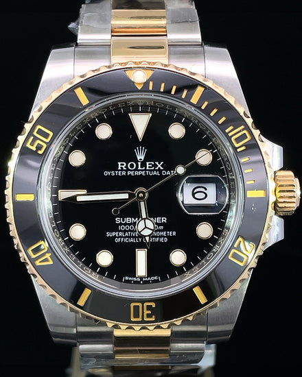 Rolex Submariner Date 40MM Black Dial Two-Tone Oyster Bracelet (116613LN)
