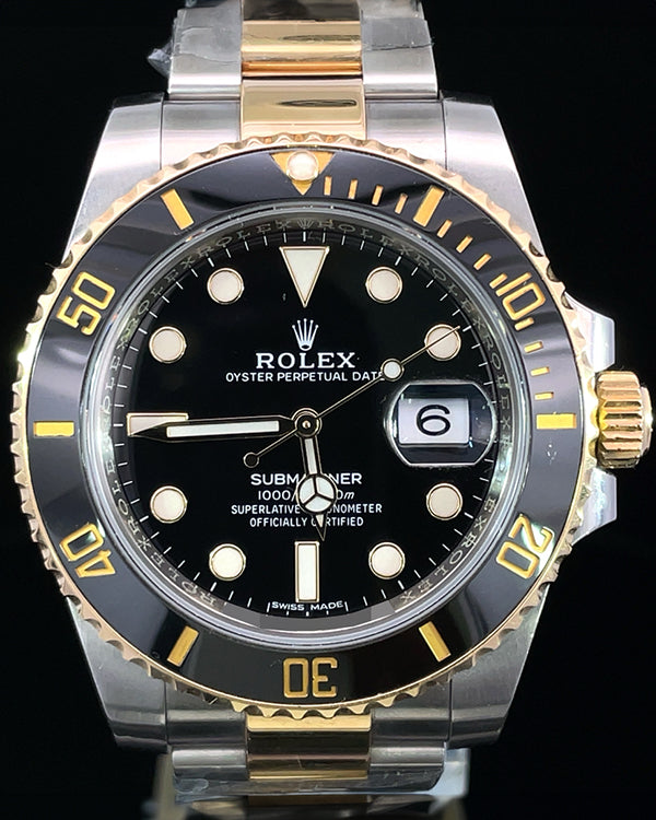 Rolex Submariner Date 40MM Black Dial Two-Tone Oyster Bracelet (116613LN)