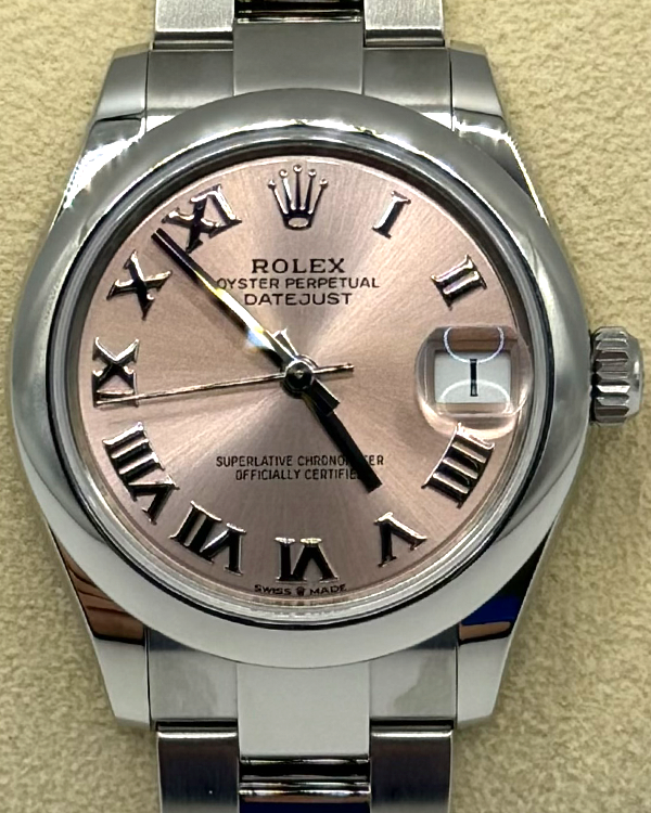 2023 Rolex Datejust 31MM Pink Dial Oyster Bracelet (278240)